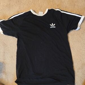 Adidas Black and White Short Sleeve Tee